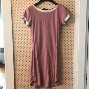 Light pink T-shirt dress